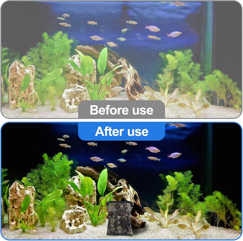 20pcs Aquarium Filter Media Bags 8x6inch Fine Mesh Bags Reusable Filter Bags with Plastic Zipper for Biospheres,Ceramic Rings(Black)...