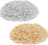 1200pcs 6mm Flat Round Disc Rondelle Spacer Beads CCB Spacer Beads for Bracelet Necklace Jewelry DIY Crafts Making, 600pcs/Colors (Gold and Silver...