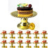 JC HUMMINGBIRD 12pc Cupcake Serving Plate Stand Display (Gold)...