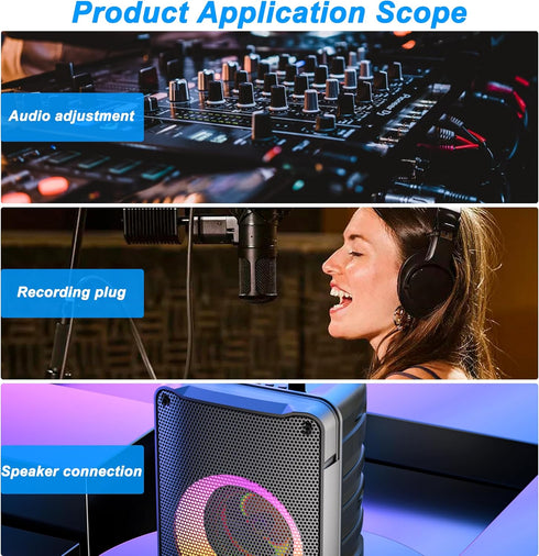 MEIRIYFA XLR 3 Pin Female to Male Pass Through Panel Mount Jack, Mic XLR 3PIN D Series Type Adapter Feed/Pass Thru Converter Compatible with Micro...