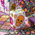 LeZakaa Holiday Wrapping Paper Sheet - 12 Sheet with 4 Different Design - Skull/Skeleton/Floral Print for Day of the Dead, Halloween - 27.5 x 19.6...