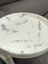 Marble Printed Sofa Arm Clip Table, Armrest Tray Table, Drinks/Remote Control/Snacks Holder (Round)...