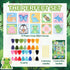Pllieay 10-in-1 Cross Stitch Beginner Kit for Kids, Embroidery Kit Includes 10pcs Plastic Mesh Canvas with Pattern, 15 Yarns, 5 Weaving Needles, N...