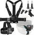 Head Strap Mount Chest Mount Harness for gopro Hero 11,10,9,8,7 Action Camera Motorcycle Helmet Chin Strap Mount Set for gopro Accessories Kit...