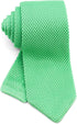 Men's Pointed Knit Tie Necktie Width 2.75 inches Washable Solid Color Mint Light Green...