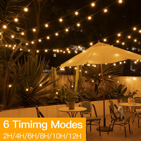 Outdoor Timer for Lights with Dusk to Dawn,3-Prong Outlets Power Switch Waterproof with Timer, 10A Heavy Duty Electrical Plug for Christmas String...
