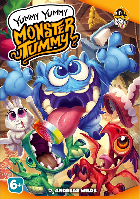 Lucky Duck Games Yummy Yummy Monster Tummy Board Game - Color-Matching Fun for All Ages! Fun Family Game for Kids and Adults, Ages 6+, 2-4 Players...