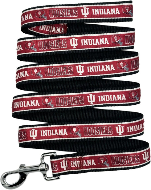 Pets First Collegiate Pet Accessories, Dog Leash, Indiana Hoosiers, Large...