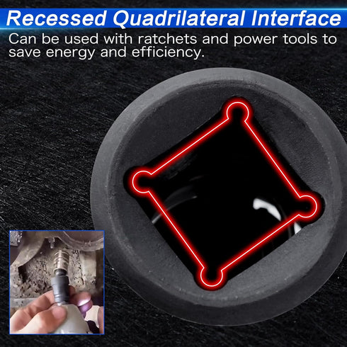 SPEEDWOX 3Pcs Universal Joint-Socket Set Impact Swivel Socket Set Impact Universal Joint Set Socket Sets 1/4 3/8 1/2 Swivel Impact Socket Set Sock...