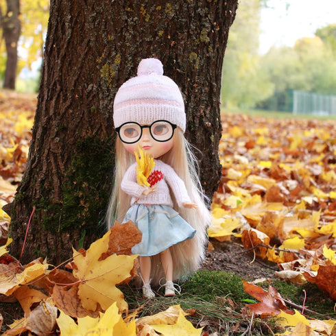 NUOBESTY Doll Eyewear 2pcs Doll Glasses Doll Eyeglasses Doll Dress up Glasses Dolls Reading Glasses Mini Glasses Costume Supplies for 15-20cm Doll...