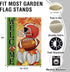 Welcome Fall Football Small Decorative Garden Flag, Autumn White Pumpkin Maple Leaves Yard Lawn Outside Decor, Thanksgiving Farmhouse Outdoor Home...
