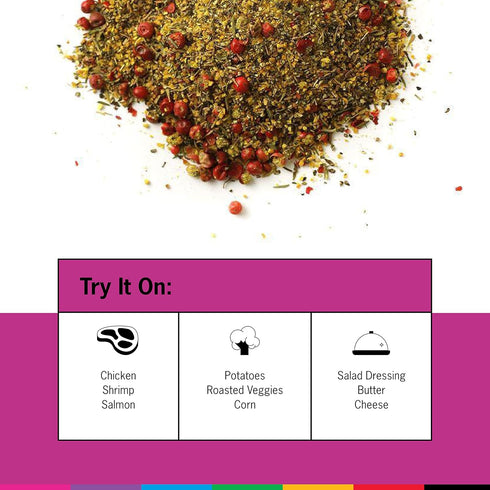 Pink Peppercorn Lemon Thyme - All-Purpose Grilling Spice Rub - Vegetable Seasoning - 5.4 Ounces...