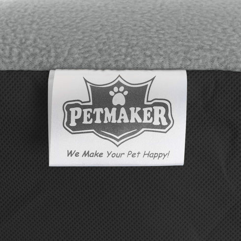 PETMAKER Self-Heating Pet Bed - Thermal Dog Mat with Soft Sherpa Top for Dogs, Cats, and Small Pets - Washable Crate Pad for Floor or Kennel (Gray...