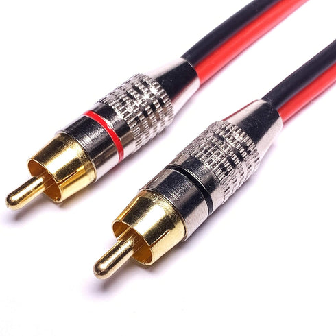 CESS-024-3f Banana Plug to RCA Cable, Phono Banana Speaker Cable, 2 Channels (14AWG 3 Feet)...