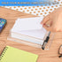 Clear Index Card Storage Holder for Desk, Acrylic Small Cards Holders Postcard Stand Display Rack, Fit 3" x 5" Cards...
