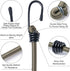 24inch Bungee Cords with Hooks,5Pcs Heavy Duty Extra Strong Outdoor Elastic Rope,Multi-Purpose Elastic Bungee Straps for Luggage,Camping,Tarps,Bik...