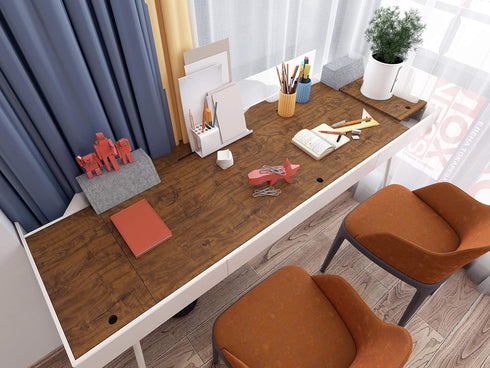 Brown Wood Grain Contact Paper for Countertops Waterproof Wood Wallpaper Peel and Stick Countertops 15.8"x196" Kitchen Cabinet Wallpaper Wood Grai...