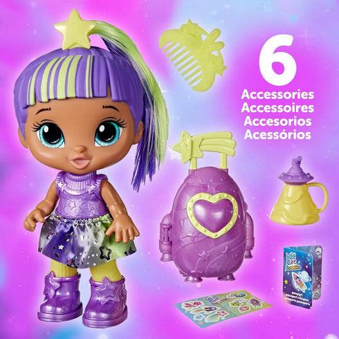 Baby Alive Star Besties Doll, Lovely Luna, 8-inch Space-Themed Doll for 3 Year Old Girls and Boys and Up, Accessories...