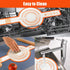 Silicone Baking Mat for Dutch Oven, Silicone Bread Sling with Long Handles Reusable Sourdough Bread Baking Supplies (Orange)...