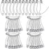200 Pcs Curved Safety Pins Quilting Basting Pin Bent Safety Pins for Quick Basting Knitting and Quilting, Silver (2 Inch)...