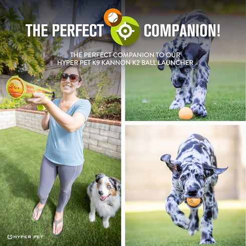 Hyper Pet Tennis Balls for Dogs (Pet Safe Ball for Exercise and Training) Interactive Dog Toys work with Hyper Pet K9 Kannon K2 Dog Ball Launcher ...