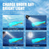 Dog Toy Floating Luminous, Squeaky Dog Toy, Glow in The Dark (Hammerhead Shark)...