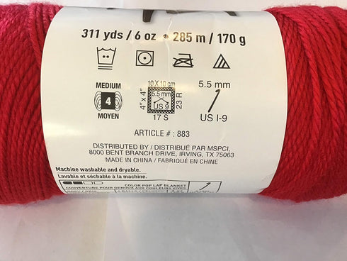 Soft & Shiny Yarn, a Skein, Red...
