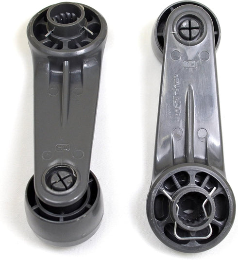 PT Auto Warehouse TO-1021G-P - Inside Window Crank Door Handle, Gray - Left/Right Pair...