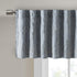 Madison Park Andora Embroidered-Rod Pocket Valance, Tree Small Faux Silk Valances for Window, 50" x 18", Blue...