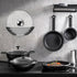 Universal Pot Lid Organizer for Cabinet, 5 Pcs Pan Lids Organizers Inside Cabinet Door Wall Mount Pots Top Storage Rack Holder for Kitchen, Fits 6...