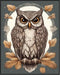 Posterizer 1 pcs- Brown owl poster with flowers-Art for Animal Lovers-Floral Botanical Art- Gift for Men Women Entrepreneur Teens-Decor for Home &...