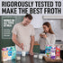 Zulay Powerful Milk Frother for Coffee with Powerful Motor - Handheld Frother Electric Whisk, Milk Foamer, Mini Mixer & Coffee Blender Frother for...