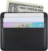 3.94" Slim Credit Card Holder Wallet Card Case in Pebble Leather, Rfid Blocking Card Case with 6 Slots and 1 Pocket, Minimalist Front Pocket Walle...