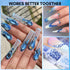 Makartt Blue Nail Rhinestones Flatback Rhinestones Multi-Size Round Crystal Glass Nail Charms Diamonds Nail Jewels Rhinestones for DIY Crafts Make...