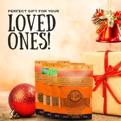 Spice Cartel's Asian Street Food Collection of Artisanal Herb & Spice Blends from Across Asia. Hand Made Grilling Gifts For Dad From The UK. 4 * 3...