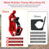 2 Pack Shovel Mount for Roof Rack, Quick Fist Clamp for Mounting Tools, Metal Rubber Clamp Mount for Truck, Car Accessories for Military Equipment...