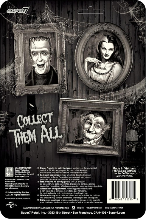 Super7 The Munsters Lily Munster (Grayscale) - 3.75" The Munsters Action Figure with Accessory Classic TV Collectibles and Retro Toys...