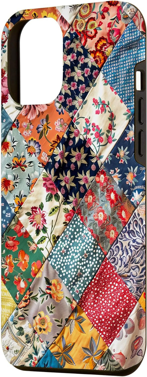 iPhone 14 Pro Max Patchwork Quilt Design for Quilters Crafters Sewers Grandma Case...
