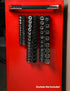 ARES 70233-26-Piece 1/4-Inch Metric Magnetic Socket Organizer - Holds 13 Standard Size and 13 Deep Size Sockets - Keeps Your Tool Box Organized...