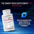 Koji Fermented Iron Plus - Iron Supplement with Vitamin C, Vitamin D3 and Folate for Blood Support, Easily Absorbed and Bioavailable, Stomach Frie...