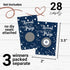 Paper Clever Party Blue Twinkle Star Bridal Shower Games Pack: 28 Scratch-Off Raffle Cards for Wedding & Engagement Parties...