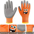 6 Pairs Kids Gardening Gloves Children Work Gloves Rubber Coated Garden Gloves for Kids Toddlers (Medium (Age 6-8))...