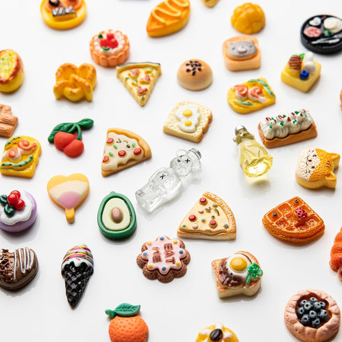 Slime Charms Food Cute Set - Mixed Lot Assorted Food Resin Flatback Cute Sets for DIY Crafts Making,Decorations,Scrapbooking,Embellishments,Hair C...