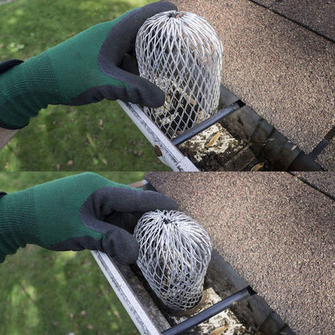 Lainrrew 3 Pcs Gutter Guard 3 Inch Flexible Aluminum Filter Strainer Rain Gutters Strainer Downspout Guard Protection Net Cover Stop Blockage from...