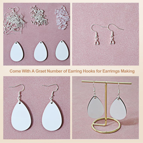 925 Siver Earring Hooks, Hypoallergenic Earring Hooks,160Pcs Earring Making Kit with Earring Hooks and 2 Different Clear Silicone Earring Backs fo...