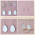 925 Siver Earring Hooks, Hypoallergenic Earring Hooks,160Pcs Earring Making Kit with Earring Hooks and 2 Different Clear Silicone Earring Backs fo...