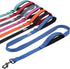 VIVAGLORY Traffic Handle Dog Leash, Two Padded Soft Handles Dog Leash, Strong Reflective & Metal Hook Training Dog Lead, Blue...