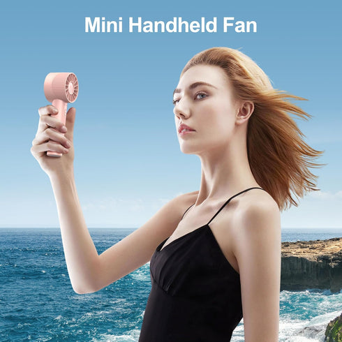 Portable Fan, Mini Handheld Fan with 3 Adjustable Speeds, 2600mAh Handheld Fan with 3-16H Usage Time and Newly Upgraded Motor, Small Lash Fan for ...
