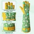 Velway Long Gardening Gloves for Women - Thorn Proof & Rose Pruning Forearm Protection Garden Gloves - Breathable Leather Long Garden Gloves Gifts...