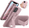 LAUDTEC Silicone Kickstand Case Compatible with iPhone 11, Vertical and Horizontal Stand Hand Strap Metal Kickstand Cover, Flexible Soft Liquid Si...